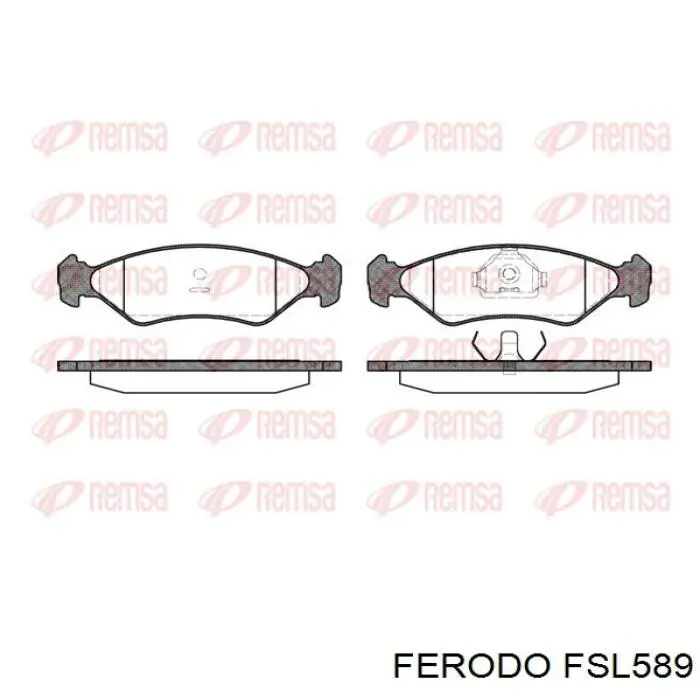 FSL589 Ferodo колодки гальмівні передні, дискові