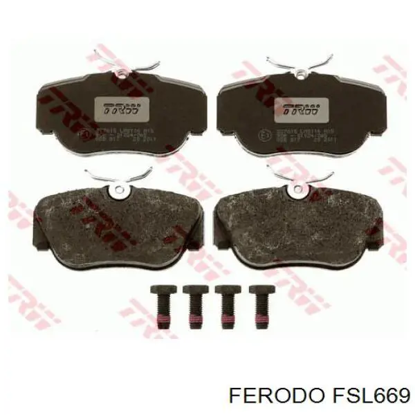 Гальмівні колодки Ferodo FSL669 ціна, від 14.70 USD