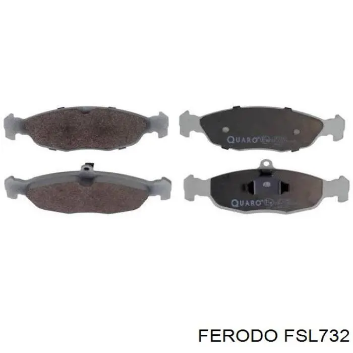 FSL732 Ferodo колодки гальмівні передні, дискові
