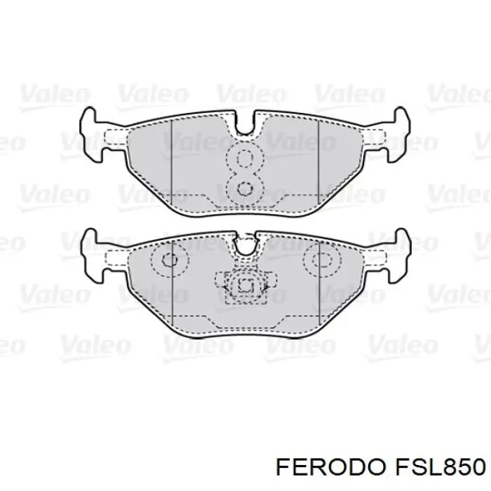 Задні дискові колодки Ferodo FSL850