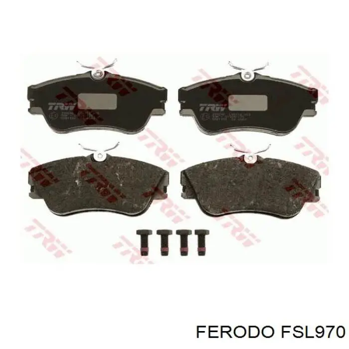 FSL970 Ferodo Передні гальмівні колодки