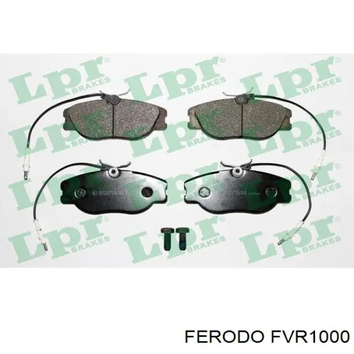 FVR1000 Ferodo колодки гальмівні передні, дискові