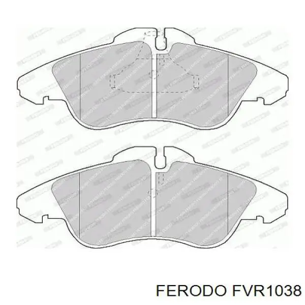 Колодки гальмівні передні, дискові FVR1038 Ferodo