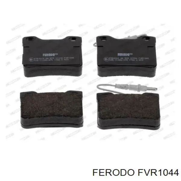 FVR1044 Ferodo колодки гальмові задні, дискові