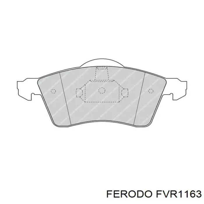 FVR1163 Ferodo Передні гальмівні колодки