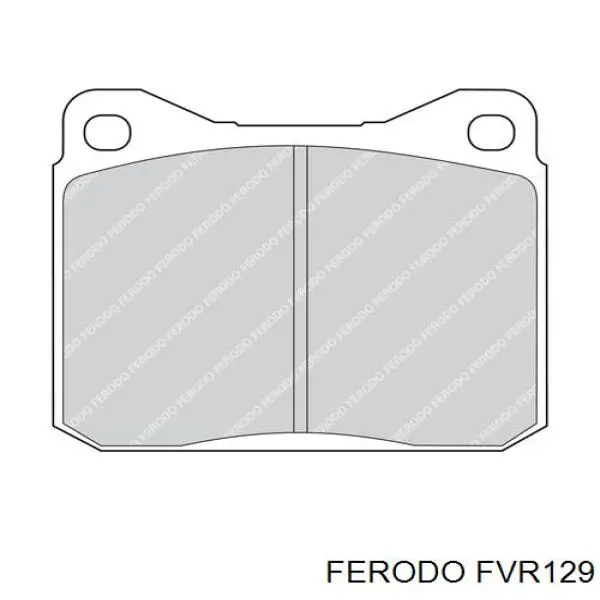 Колодки гальмівні передні, дискові FVR129 Ferodo