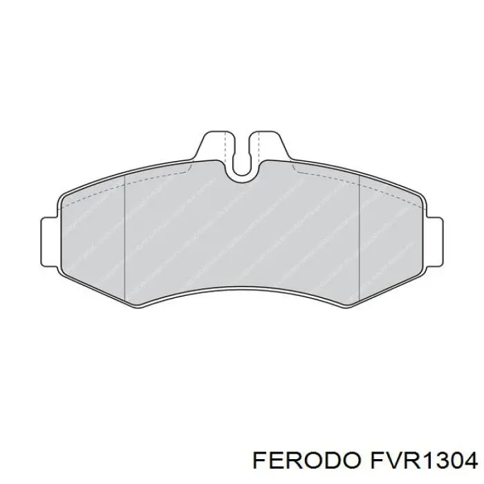 FVR1304 Ferodo колодки гальмівні передні, дискові