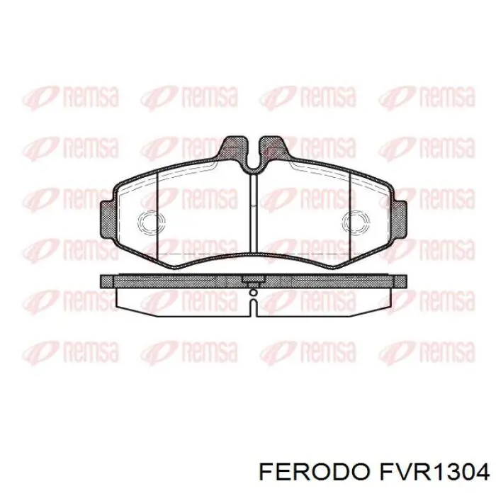 Передні тормозні колодки FVR1304 Ferodo