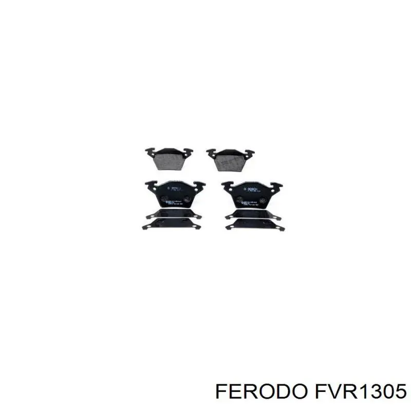 Задні гальмівні колодки Ferodo FVR1305 ціна, від 17.98 USD