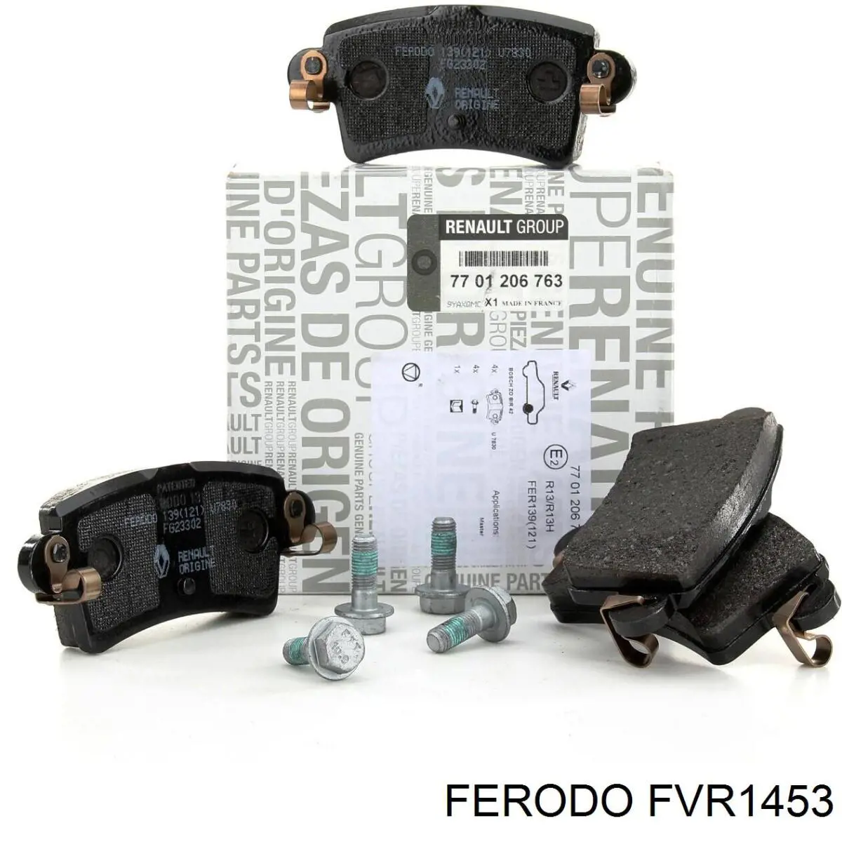 FVR1453 Ferodo колодки гальмові задні, дискові