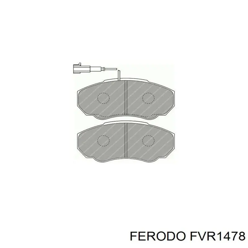 FVR1478 Ferodo колодки гальмівні передні, дискові