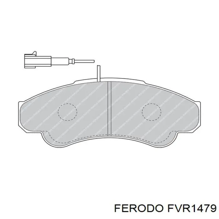 FVR1479 Ferodo колодки гальмівні передні, дискові