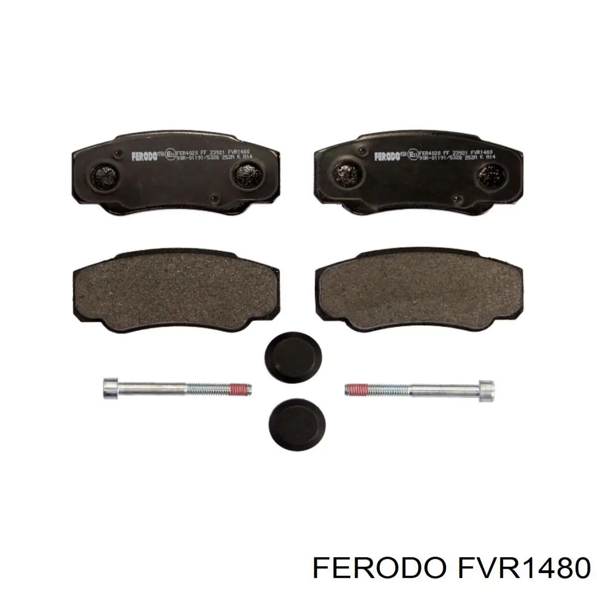 FVR1480 Ferodo колодки гальмові задні, дискові