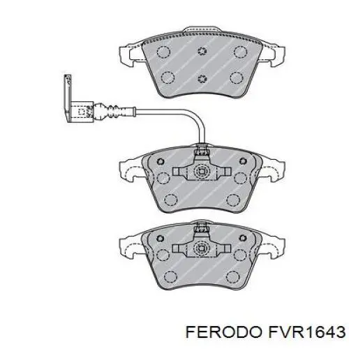 Купити FVR1643 Ferodo Колодки гальмівні передні, дискові