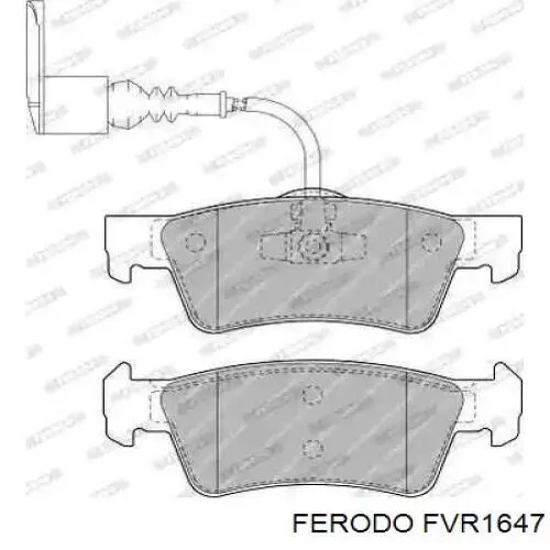 Задні гальмівні колодки Ferodo FVR1647 ціна, від 28.52 USD