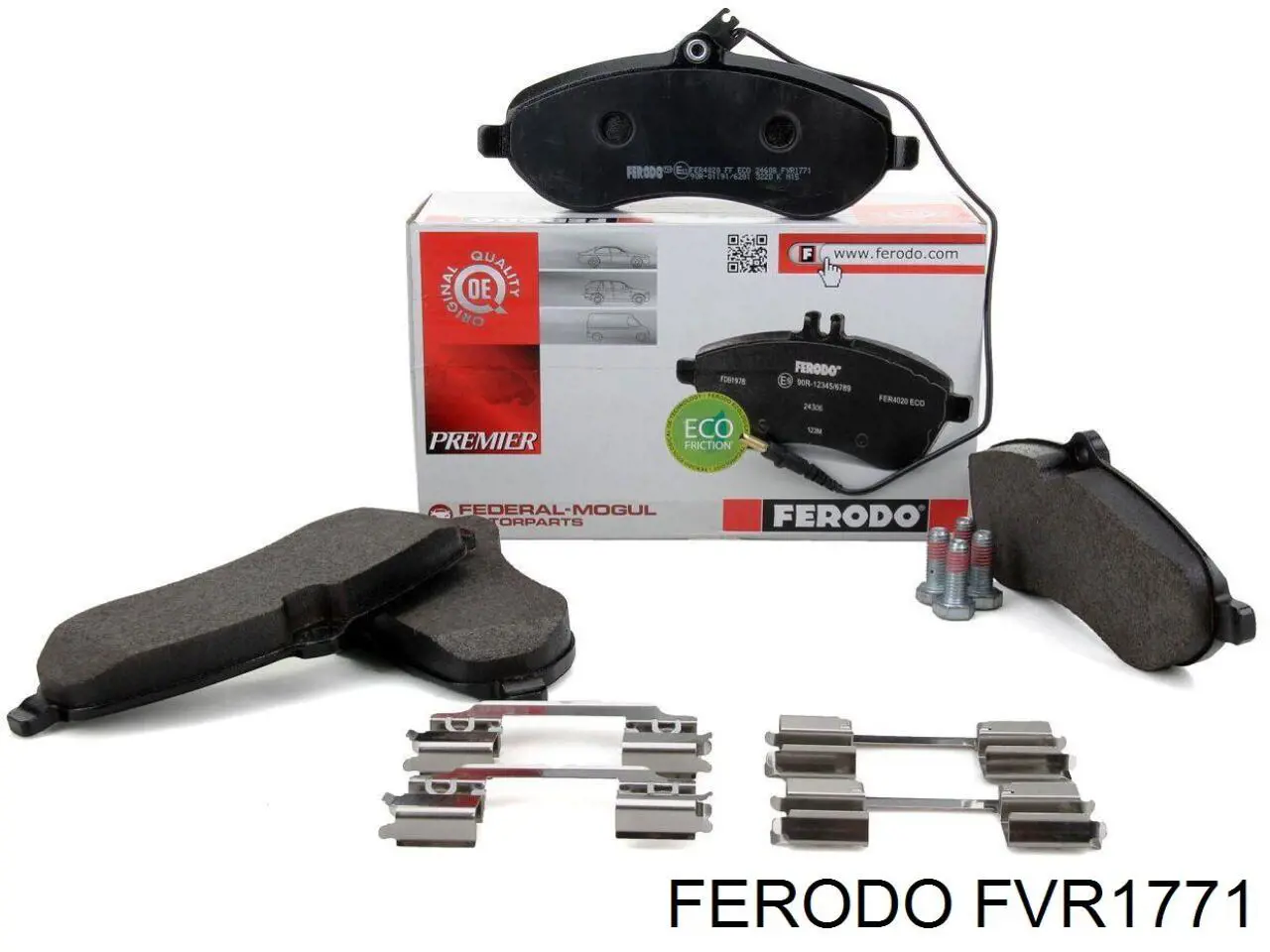 FVR1771 Ferodo колодки гальмівні передні, дискові