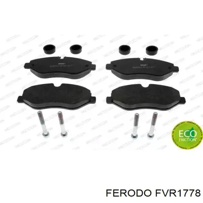 FVR1778 Ferodo колодки гальмівні передні, дискові