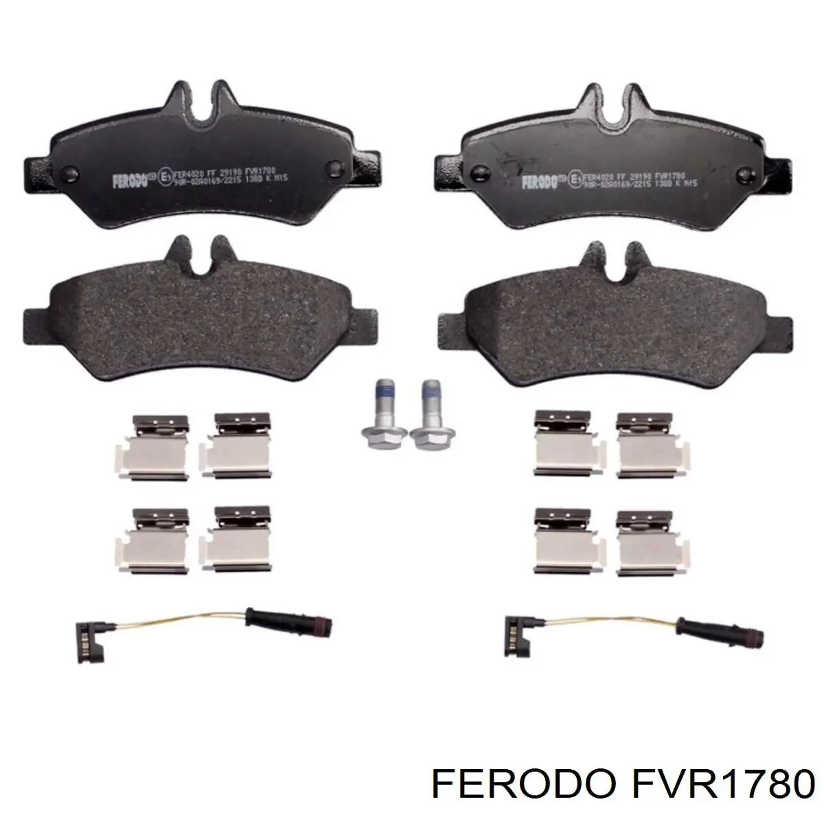 FVR1780 Ferodo колодки гальмові задні, дискові