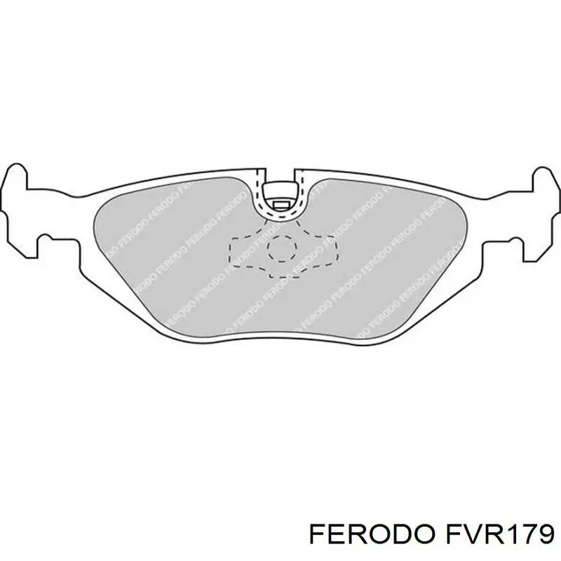 Передні тормозні колодки FVR179 Ferodo