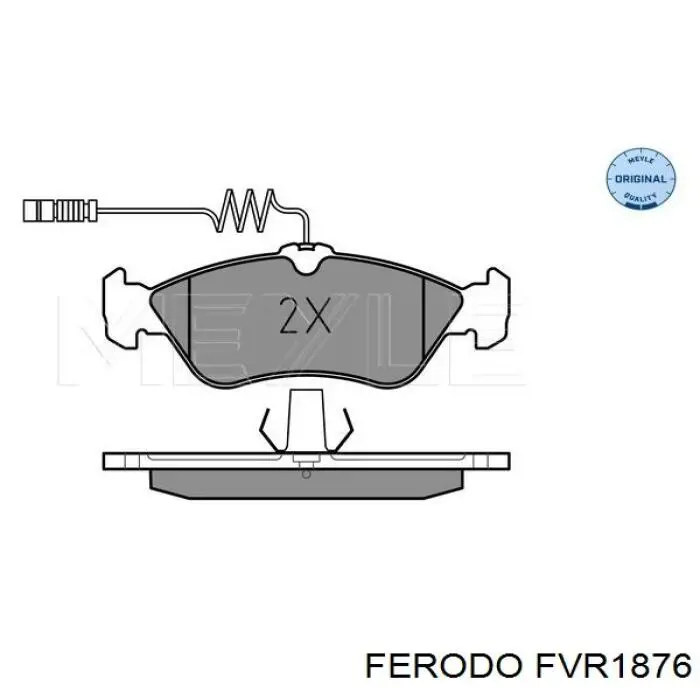 Купити FVR1876 Ferodo Задні колодки