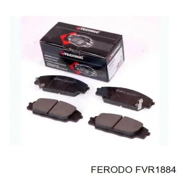 Купити FVR1884 Ferodo Колодки гальмівні передні, дискові