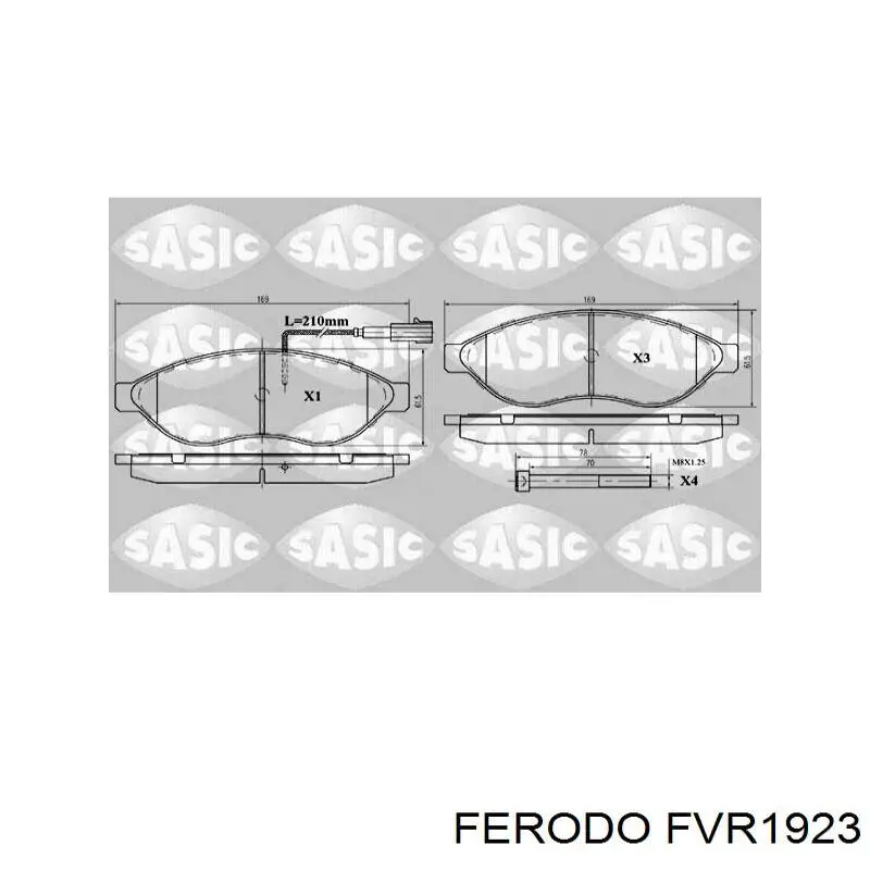 Тормозні колодки Ferodo FVR1923