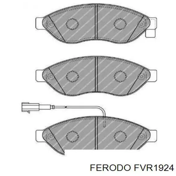 Гальмівні колодки Ferodo FVR1924 ціна, від 53.41 USD
