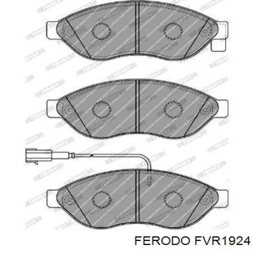 FVR1924 Ferodo колодки гальмівні передні, дискові
