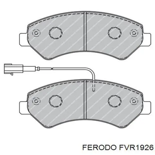 Купити FVR1926 Ferodo Колодки гальмівні передні, дискові