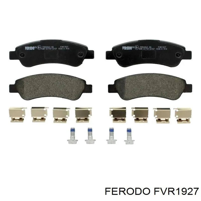 FVR1927 Ferodo колодки гальмові задні, дискові