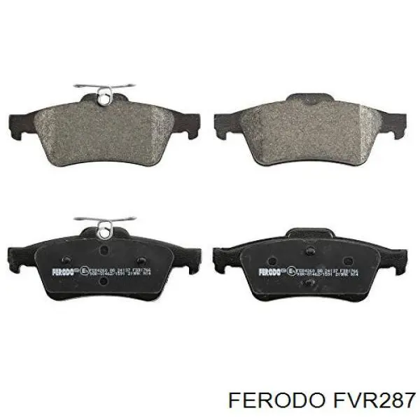 FVR287 Ferodo колодки гальмівні передні, дискові