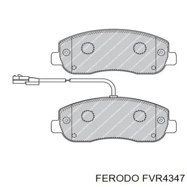 FVR4347 Ferodo колодки гальмівні передні, дискові