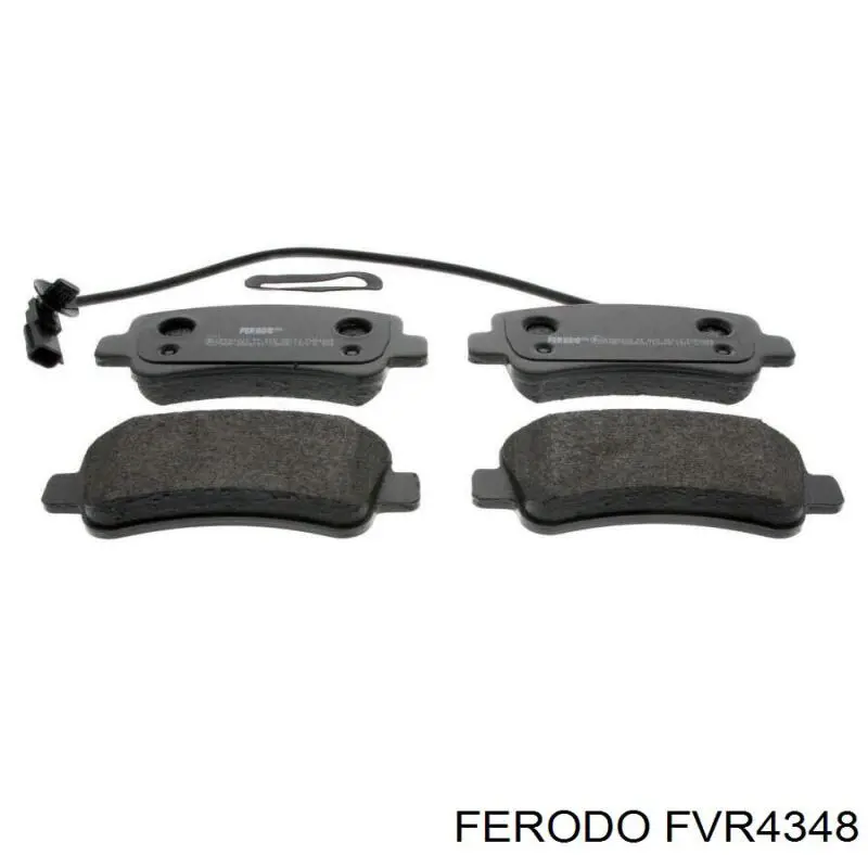 FVR4348 Ferodo колодки гальмові задні, дискові
