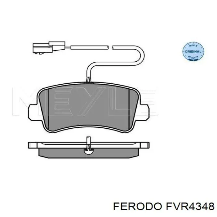 Задні гальмівні колодки Ferodo FVR4348 ціна, від 35.34 USD