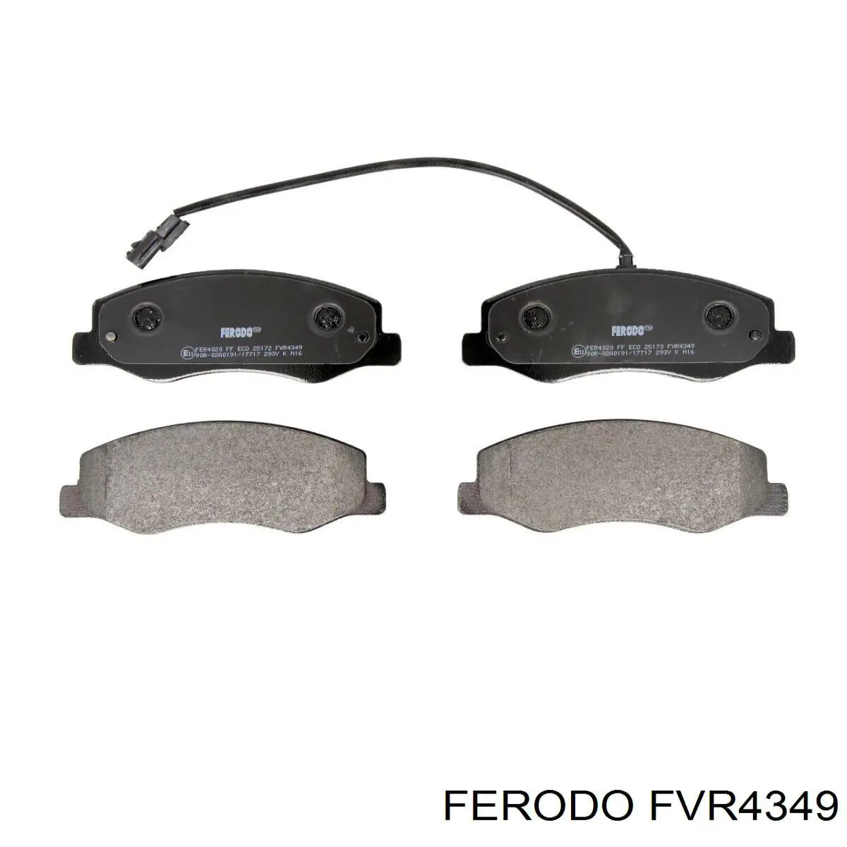 FVR4349 Ferodo колодки гальмові задні, дискові