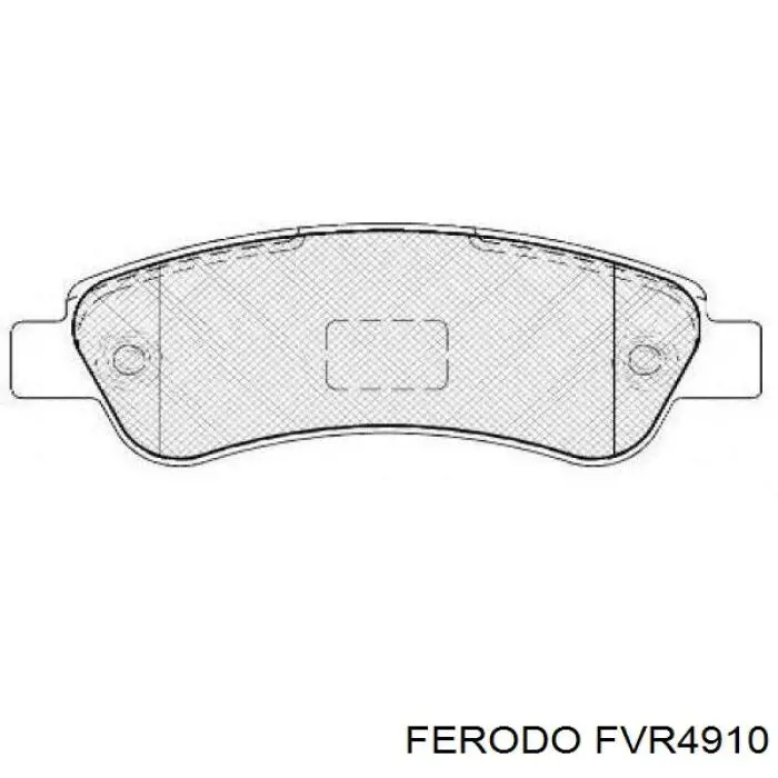 Задні гальмівні колодки Ferodo FVR4910 ціна, від 33.93 USD