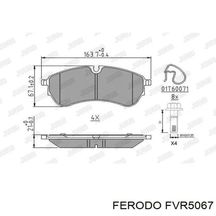 Гальмівні колодки Ferodo FVR5067 ціна, від 57.20 USD
