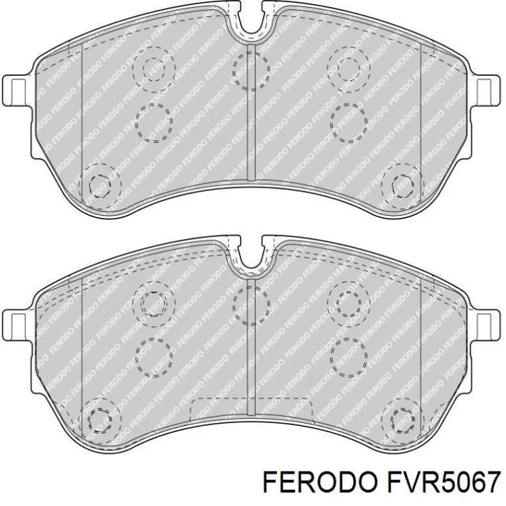 Купити FVR5067 Ferodo Колодки гальмівні передні, дискові