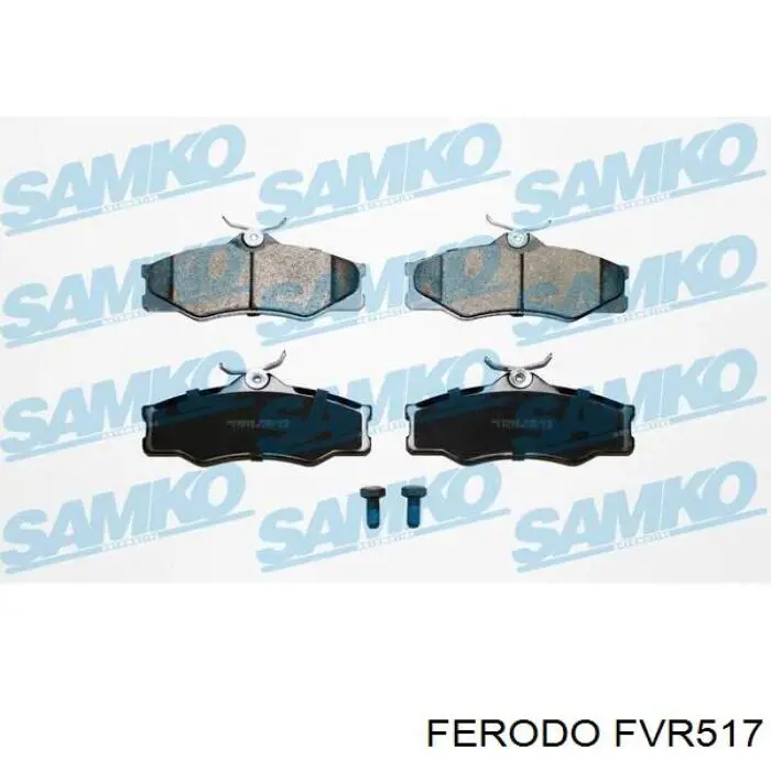 Передні тормозні колодки FVR517 Ferodo