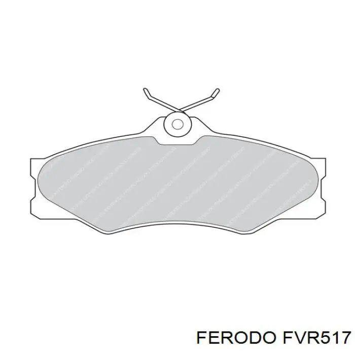 Колодки гальмівні передні, дискові FVR517 Ferodo