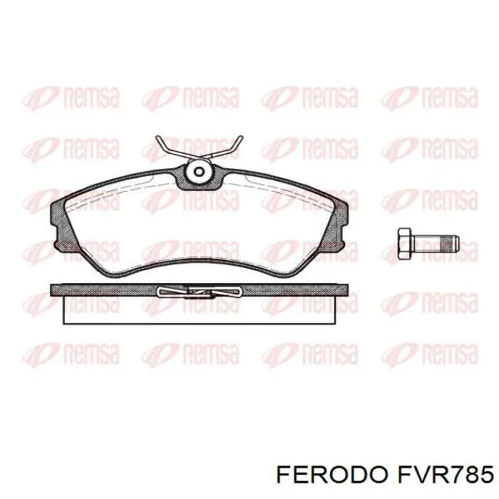 FVR785 Ferodo Передні гальмівні колодки