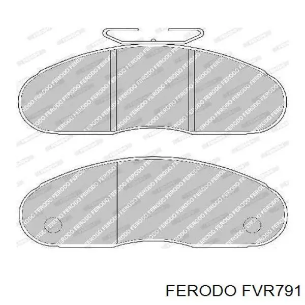 FVR791 Ferodo колодки гальмівні передні, дискові