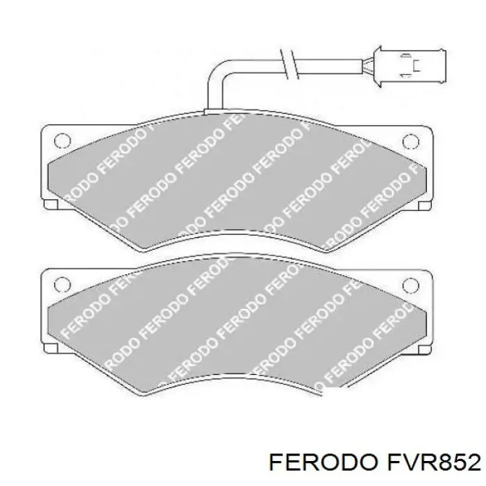 FVR852 Ferodo Передні гальмівні колодки