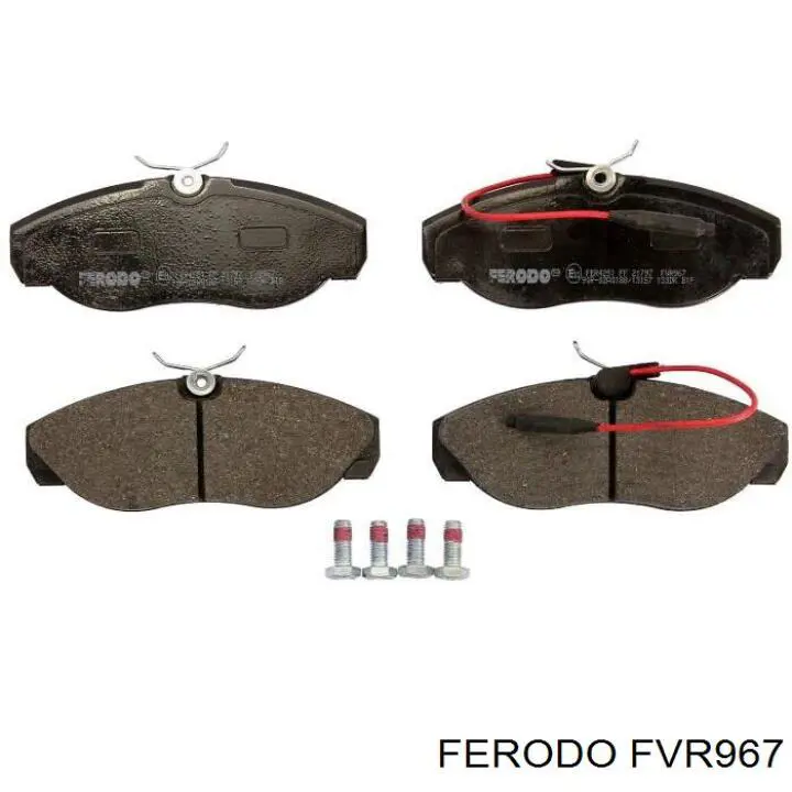 FVR967 Ferodo колодки гальмівні передні, дискові