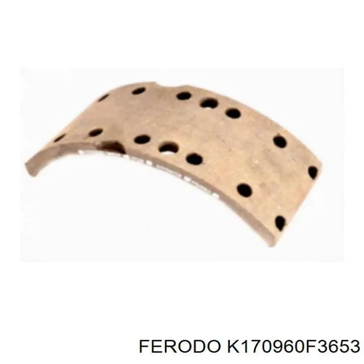 K170960F3653 Ferodo колодки гальмові задні, барабанні