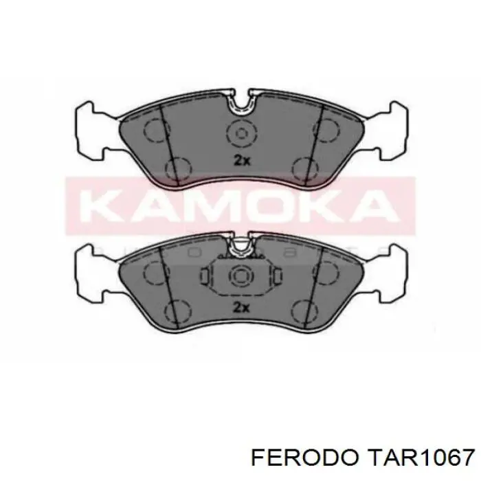 TAR1067 Ferodo Передні гальмівні колодки