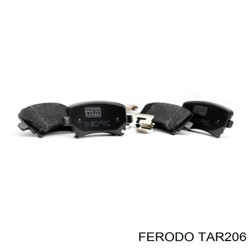 TAR206 Ferodo колодки гальмівні передні, дискові