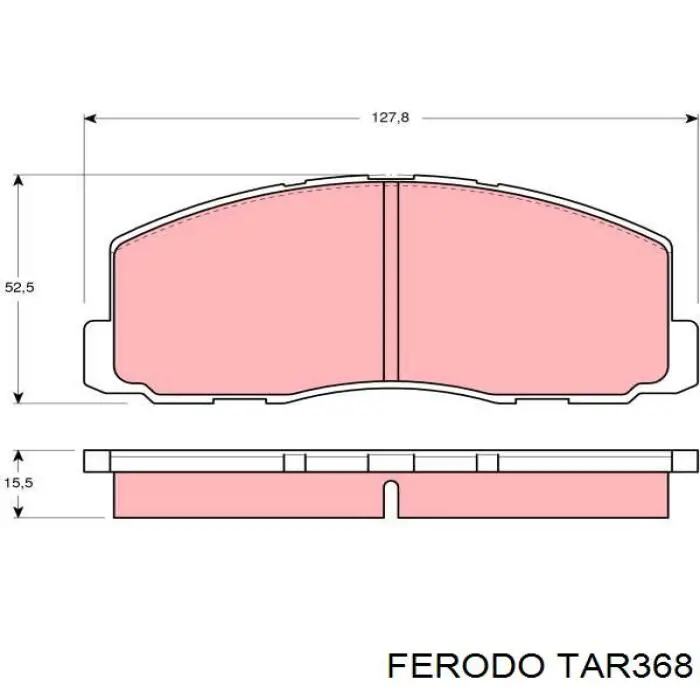TAR368 Ferodo колодки гальмівні передні, дискові