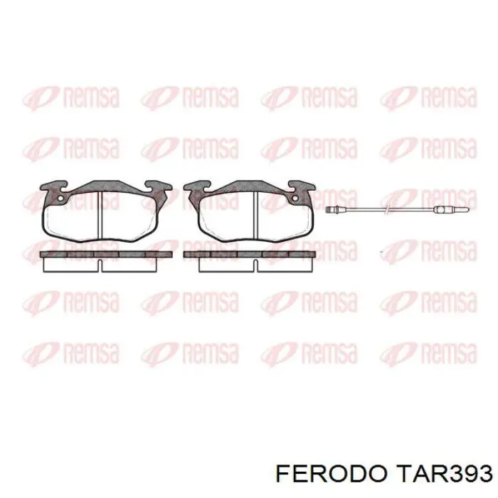 TAR393 Ferodo колодки гальмівні передні, дискові