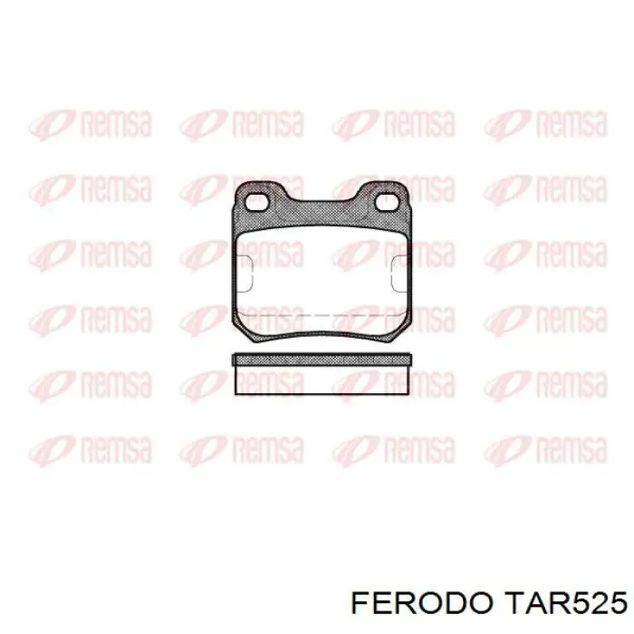 Колодки гальмові задні, дискові TAR525 Ferodo